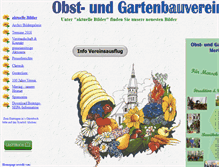 Tablet Screenshot of gartenbauverein-mering.de